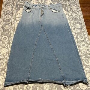 Inherit Women's Blue Denim Skirt